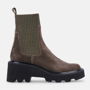Dolce Vita Hoven H2O Boot in Olive Suede